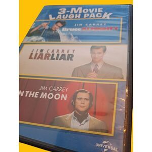 Universal Studios 3-Movie Laugh DVD Set Bruce Almighty Liar Liar Man on the Moon